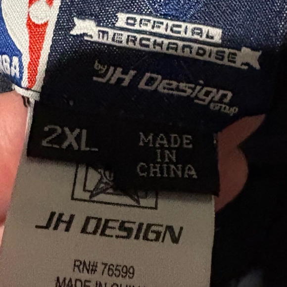 Kids Navy Blue Memphis Grizzlies Varsity Jacket - Picture 4 of 5